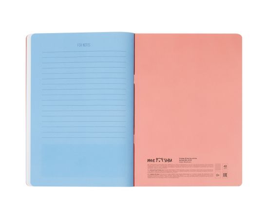 Тетрадь 48л., А5, клетка MESHU "Mountcats", матовая ламинация, тиснение фольгой, ЕВРО MS_43138