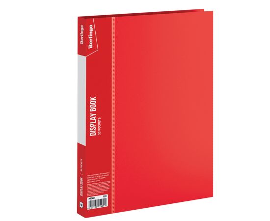 Папка с 30 вкладышами Berlingo "Standard", 17мм, 600мкм, красная MT2431