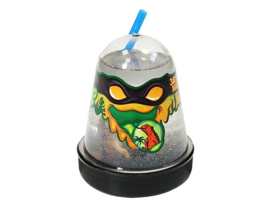 Слайм Slime "Ninja. Затерянный мир", с фигуркой ящерицы, прозрачный, 130г S130-12