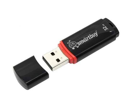 Память Smart Buy "Crown"  32GB, USB 2.0 Flash Drive, черный SB32GBCRW-K
