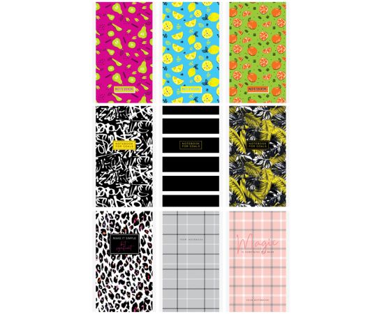 Блокнот А6 24л. на скрепке ArtSpace "Узоры. Pattern mix" Б6к24_29355