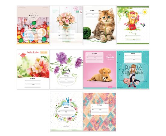 Тетрадь 12л., линия ArtSpace "Микс. Для девочек" Т12л_17885