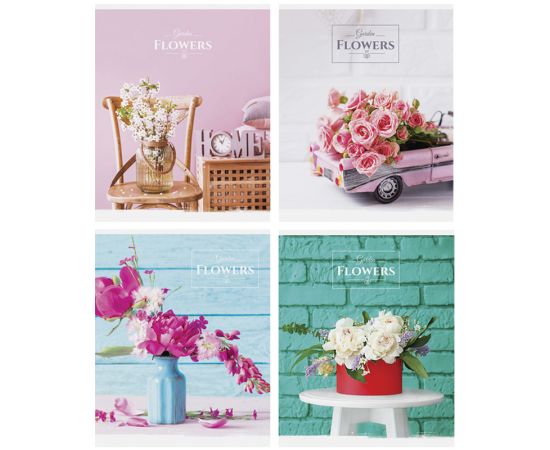 Тетрадь 48л., А5, клетка ArtSpace "Цветы. Garden flowers", суперэконом Т48кЭ_24454