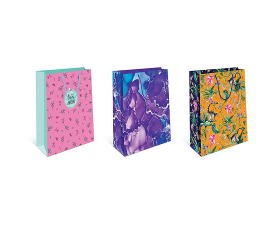 Пакет подарочный 18*22*10см Арт и Дизайн "Ассорти", вырубка, ламинация 0292.364