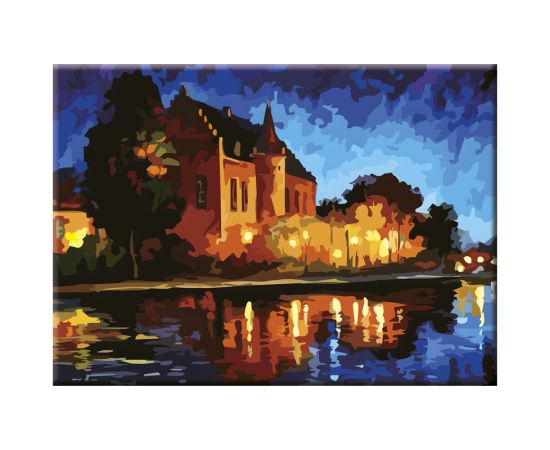 Холст на картоне с эскизом Сонет "Замок", 30*40см 141754