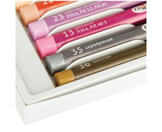 Пастель масляная Гамма "Студия", 25 цветов, картон. упаковка 290920201