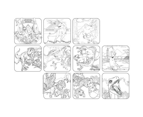 Очень большая раскраска 970*680 ND Play "Мир Юрского периода. Большие динозавры", двухсторонняя 301153