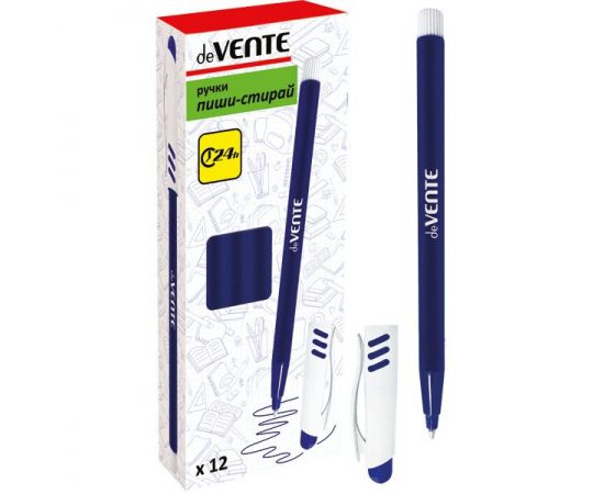 Ручка шариковая стираемая deVENTE синяя, 0,7мм 5070790