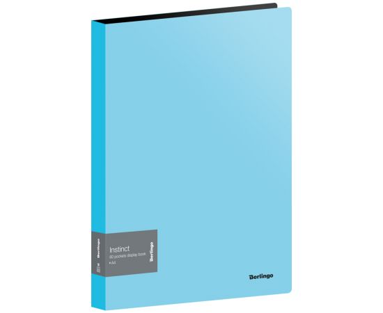 Папка с 60 вкладышами Berlingo "Instinct", 21мм, 700мкм, аквамарин AVp_60510