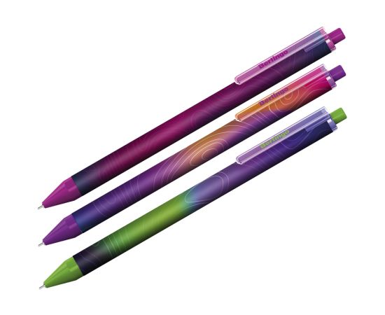 Ручка шариковая автоматическая Berlingo "Terrain" синяя, 0,7мм, рисунок на корпусе, ассорти CBm_70S09