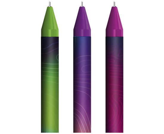 Ручка шариковая автоматическая Berlingo "Terrain" синяя, 0,7мм, рисунок на корпусе, ассорти CBm_70S09