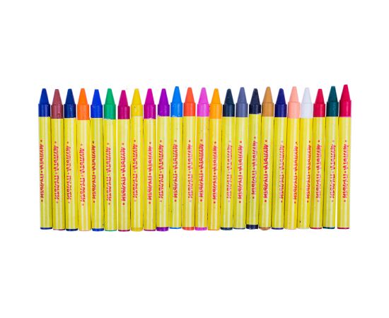 Мелки восковые Мульти-Пульти "Енот на острове Пасхи", 24цв., круглые, картон, европодвес LC_10473