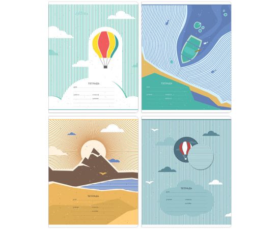 Тетрадь 12л., клетка Greenwich Line "Lines", 80г/м2 N5c12-41300