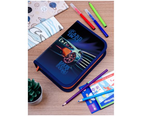 Пенал 1 отделение, 200*140*40 Berlingo "Cardinal", 2 откидные секции, полиэстер PK12015