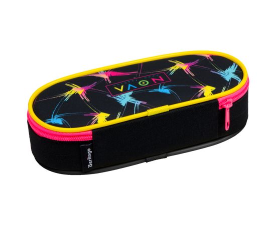 Пенал корпусный 1 отделение, 210*85*50мм, Berlingo "Neon fashion", полиэстер PM09077