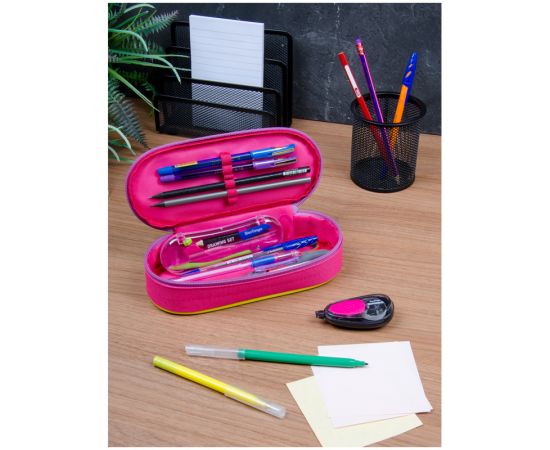 Пенал корпусный 1 отделение, 210*85*50 Berlingo "Bananas", полиэстер PM09078