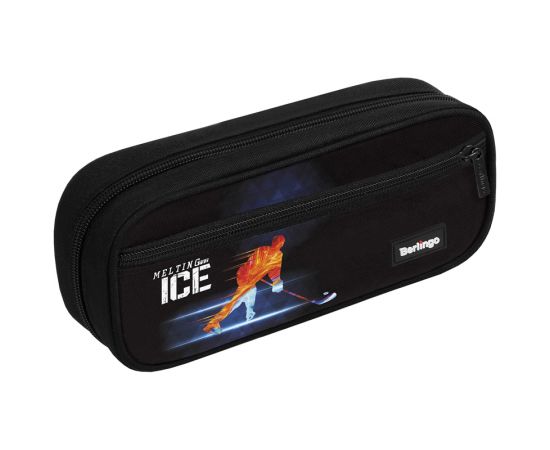 Пенал мягкий 1 отделение, 1 карман, 220*95*50 Berlingo "Hockey", полиэстер, откидная планка PM09137