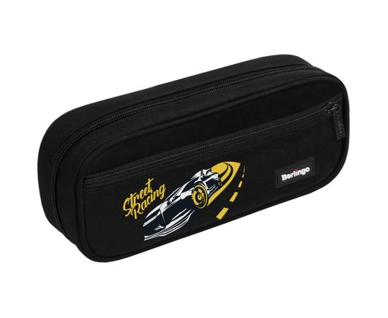 Пенал мягкий 1 отделение, 1 карман, 220*95*50 Berlingo "Street racing", полиэстер, откидная планка PM09144