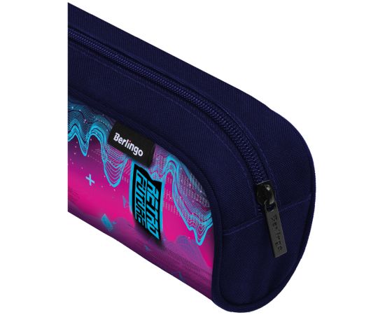 Пенал-косметичка 1 отделение, 220*75*55мм, Berlingo "Retro Future", полиэстер PM09146