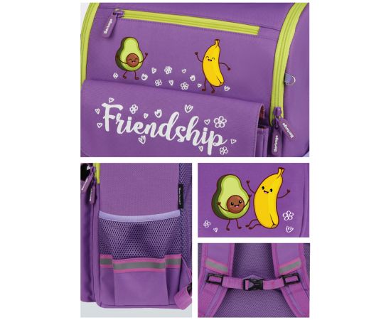 Ранец Berlingo облегченный Concept "Friendship" 35*27*16см, 1 отделение, 4 кармана, эргономичная спинка RU07225