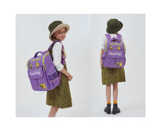 Ранец Berlingo облегченный Concept "Friendship" 35*27*16см, 1 отделение, 4 кармана, эргономичная спинка RU07225