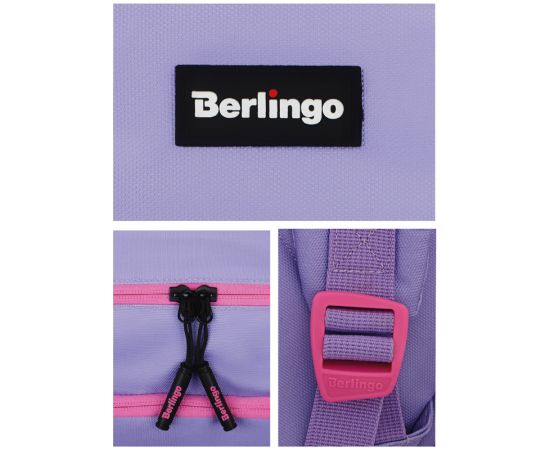 Рюкзак Berlingo Light "Squares" 39,5*28*16см, 2 отделения, 3 кармана, уплотненная спинка RU08028