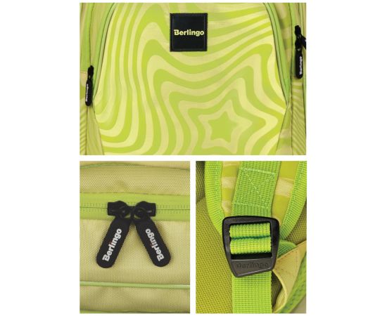Рюкзак Berlingo Bliss "Neon star" 40*29*19см, 3 отделения, 2 кармана, анатомическая ЭВА спинка RU08052