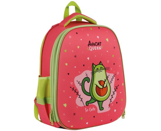 Ранец ArtSpace School Friend "AvoCat" 39*30*18см, 2 отделения, 2 кармана, анатомическая спинка Uni_17719