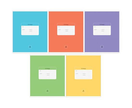 Тетрадь 18л., клетка ArtSpace "Однотонная. Классическая", эконом Т18кС_43294