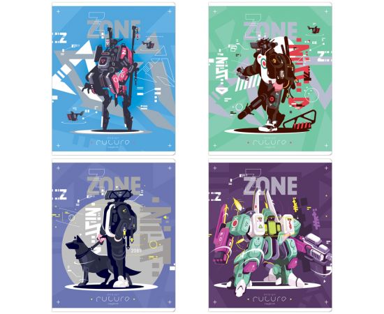 Тетрадь 48л., А5, клетка ArtSpace "Стиль. Robots", эконом Т48кС_42914