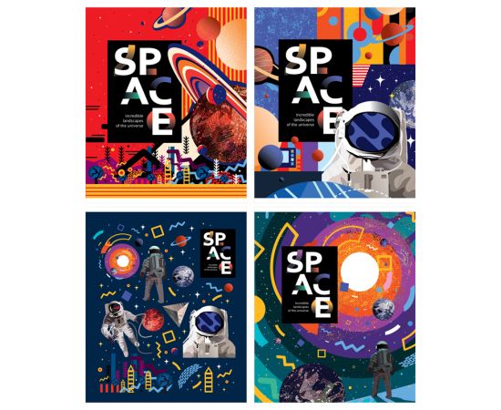 Тетрадь 48л., А5, клетка ArtSpace "Рисунки. Space", суперэконом Т48кЭ_43006