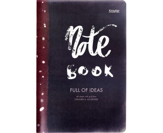 Бизнес-тетрадь Kroyter А4,48л,клетка,скреп,обл.карт,блок 65гр 00066