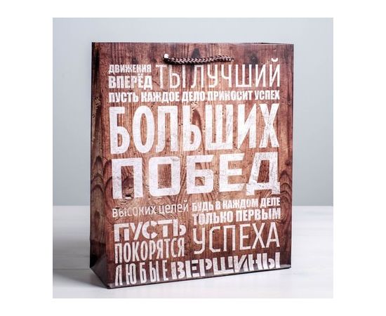 Пакет ламинированный вертикальный «Больших побед», ML 23 × 27 × 8 см 2584320