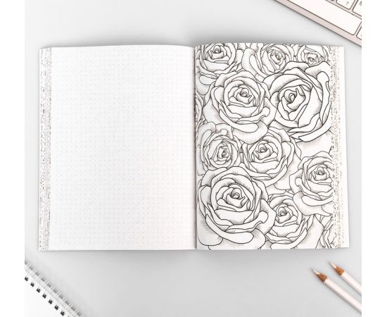 Ежедневник-смэшбук с раскраской «100% магия», А5, 80 листов 4318632