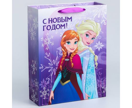 Пакет ламинат вертикальный "С Новым годом!", 31х40х11 см, Холодное сердце   4997227 4997227