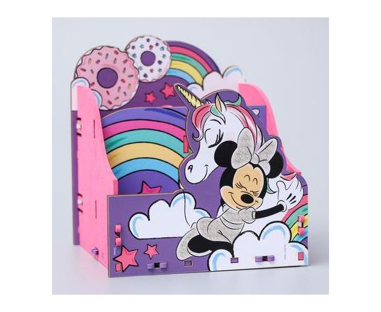 Органайзер для канцелярии «Минни с единорогом», Минни Маус, 140х160х140 мм   5091930 5091930
