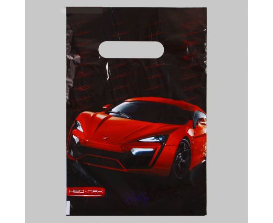 Пакет "Тачки", полиэтиленовый с вырубной ручкой, 20х30 см, 30 мкм 5221734 5221734