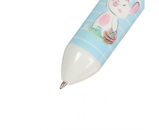 Ручка шариковая, автоматическая, 10-ти цветная, линия 0,7 мм., корпус МИКС "Заяц" 6248028