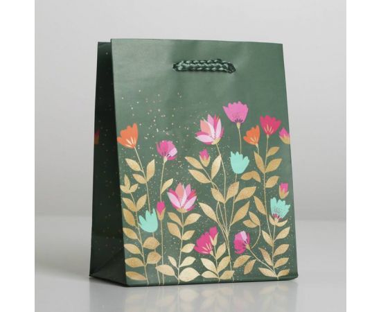 Пакет ламинированный «Цветы», S 12 х 15 х 5,5 см   6582718 6582718