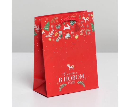 Пакет ламинированный вертикальный «Счастья», S 11,5 × 14,5 × 5,5 см 6765802