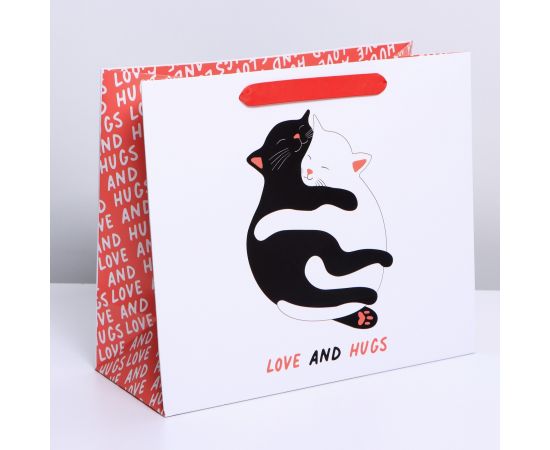 Пакет ламинированный «Обнимашки», ML 23 × 27 × 11,5 см, 7183900 7183900