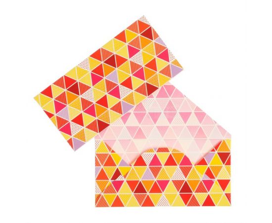 Конверт для денег "Универсальный" треугольники, 16 х 8 см 7558493 7558493