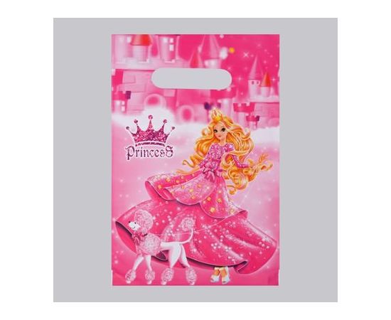 Пакет "Веселый жирафик", полиэтиленовый, с вырубной ручкой, 20 х 30 см, 30 мкм 7642451