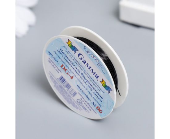 Проволока для бисера  "Gamma" 0,4мм. 10 м ± 0.5 м чёрный 7742695 7742695