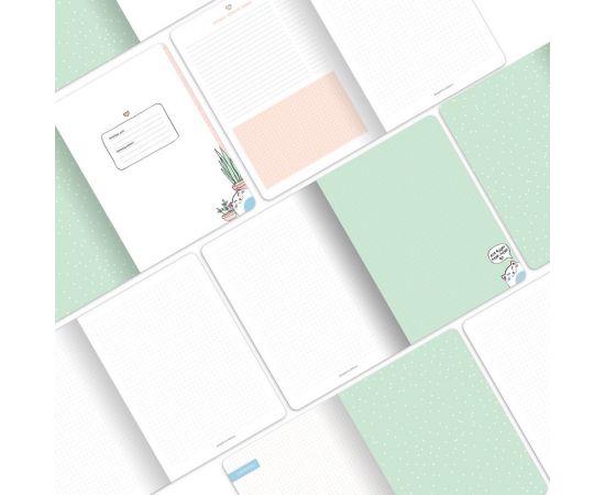 Тетрадь общая BeSmart А5 48 л, точки, скрепка, Mur-mur полка N1872 N1872