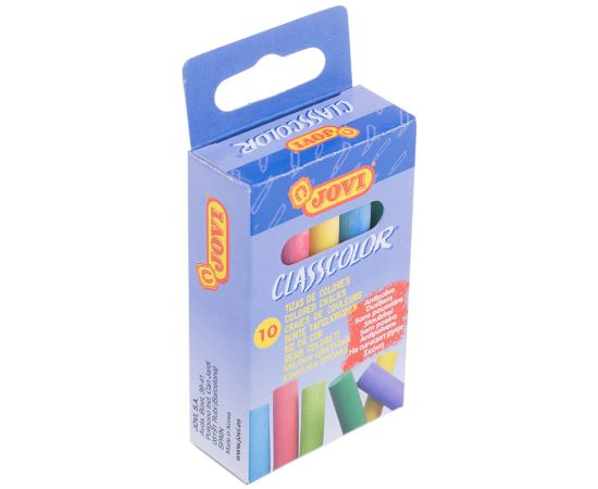 Мелки цветные JOVI, 10цв., круглые 1020