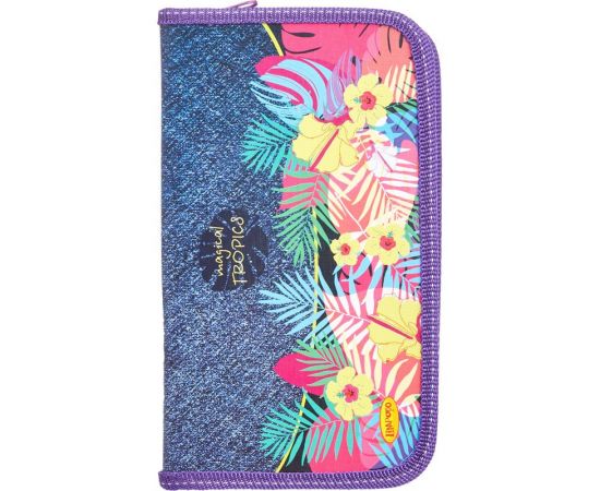 Пенал Limpopo Magical Tropics  1 отд,  с наполнением,  19x11x2см, 42501791 1034604