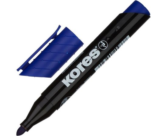 Маркер перманентный KORES синий 1,5-3мм круглый наконечник 204449
