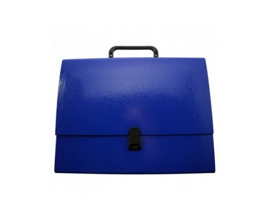 Папка-портфель А4 тёмно-синяя картон Office Product/7 21187811-03