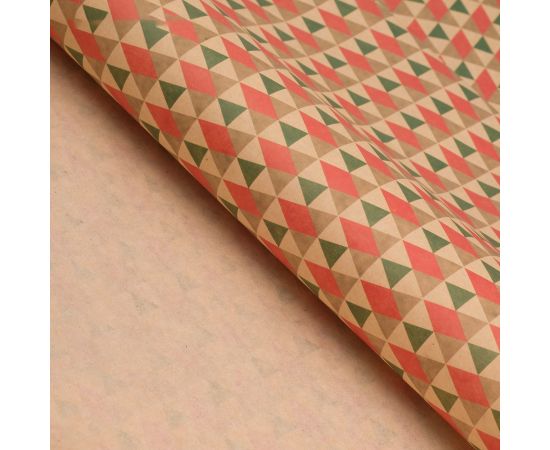 Бумага упаковочная крафт "Калейдоскоп", 50 х 70 см 4720896